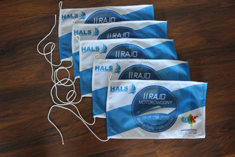 Flaga reklamowa o wymiarach 30 x 40 cm