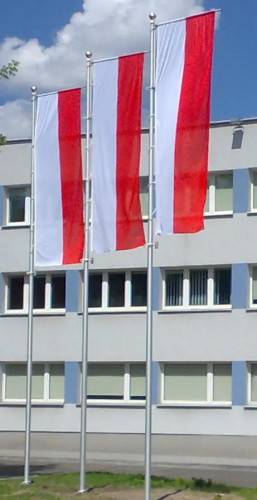 Flaga Polski na maszt 120x300cm
