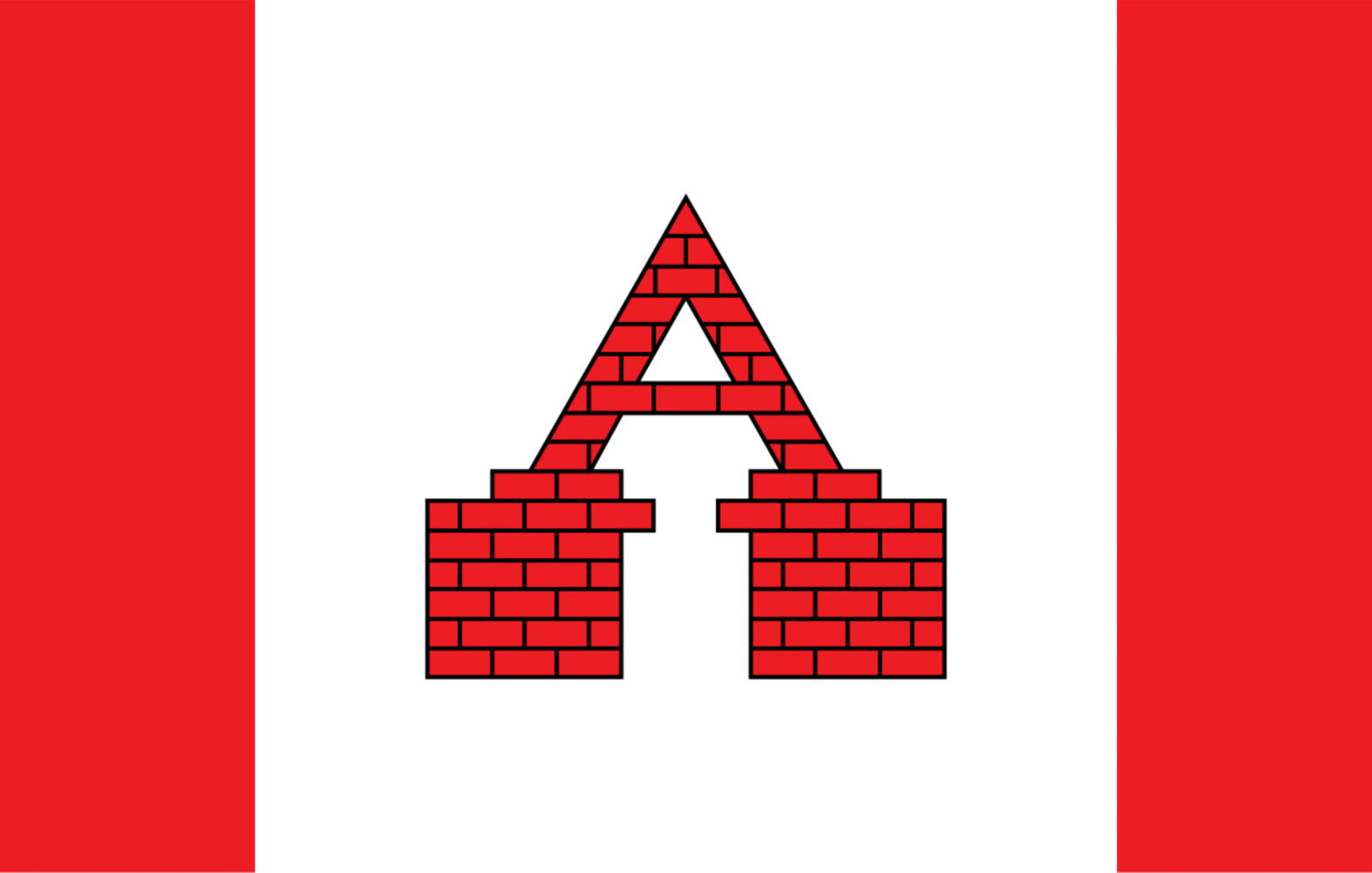 Flaga reklamowa miasta Aleksandrów Kujawski o wymiarach 110 x 70 cm