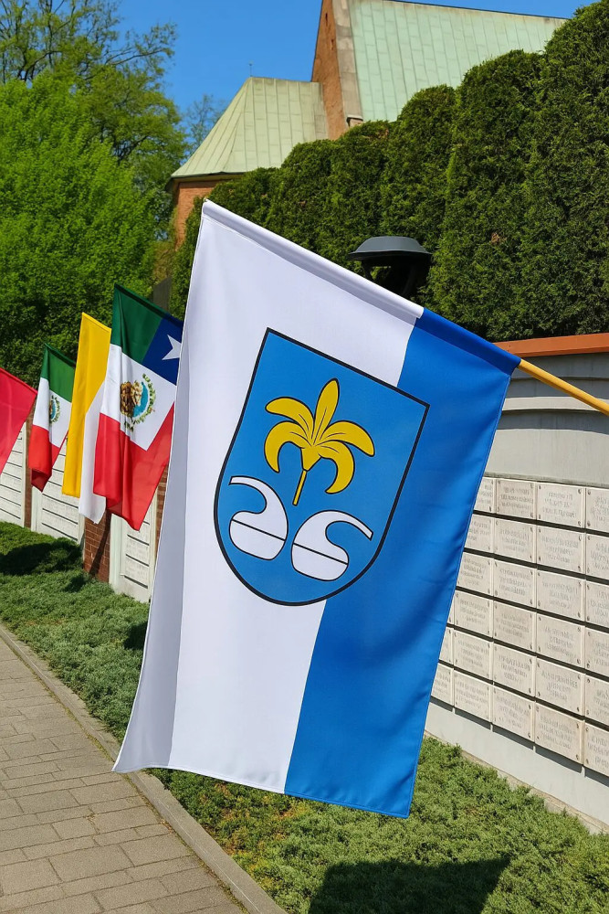 Flaga reklamowa miasta Nowa Sarzyna o wymiarach 110 x 70 cm