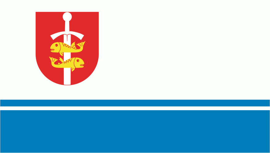 Flaga reklamowa miasta Gdynia o wymiarach 110 x 70 cm
