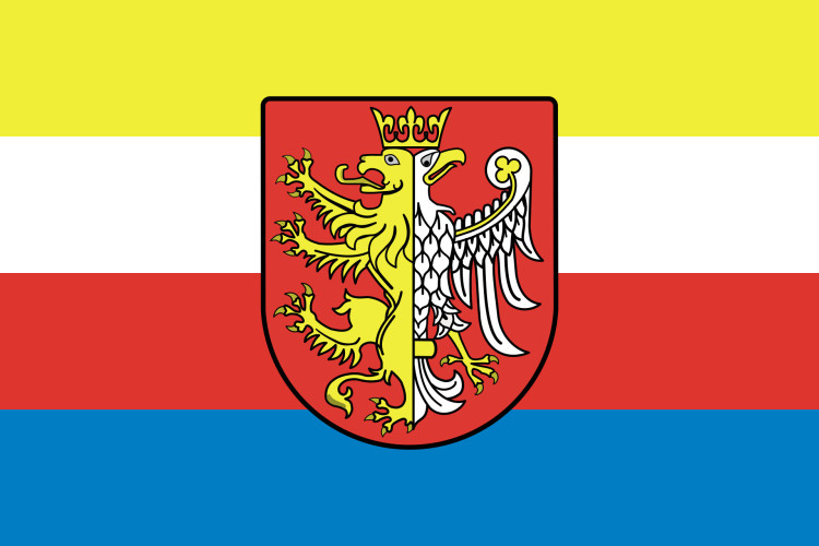 Flaga reklamowa miasta Krosno o wymiarach 110 x 70 cm