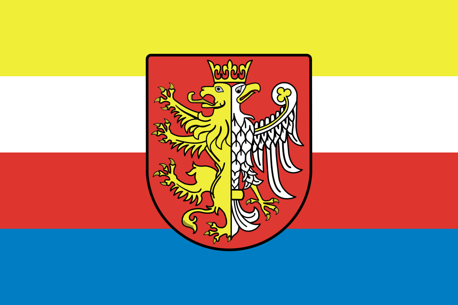 Flaga reklamowa miasta Krosno o wymiarach 110 x 70 cm