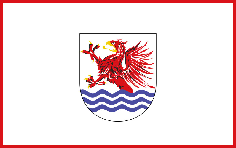 Flaga reklamowa miasta Słupsk o wymiarach 110 x 70 cm