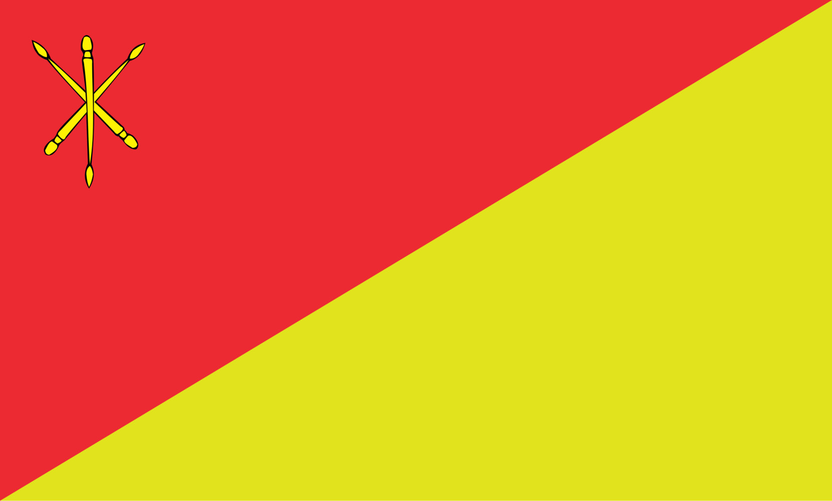 Flaga reklamowa miasta Zamość o wymiarach 110 x 70 cm