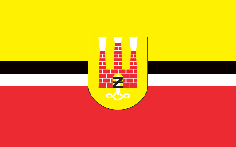 Flaga reklamowa miasta Żyrardów o wymiarach 110 x 70 cm