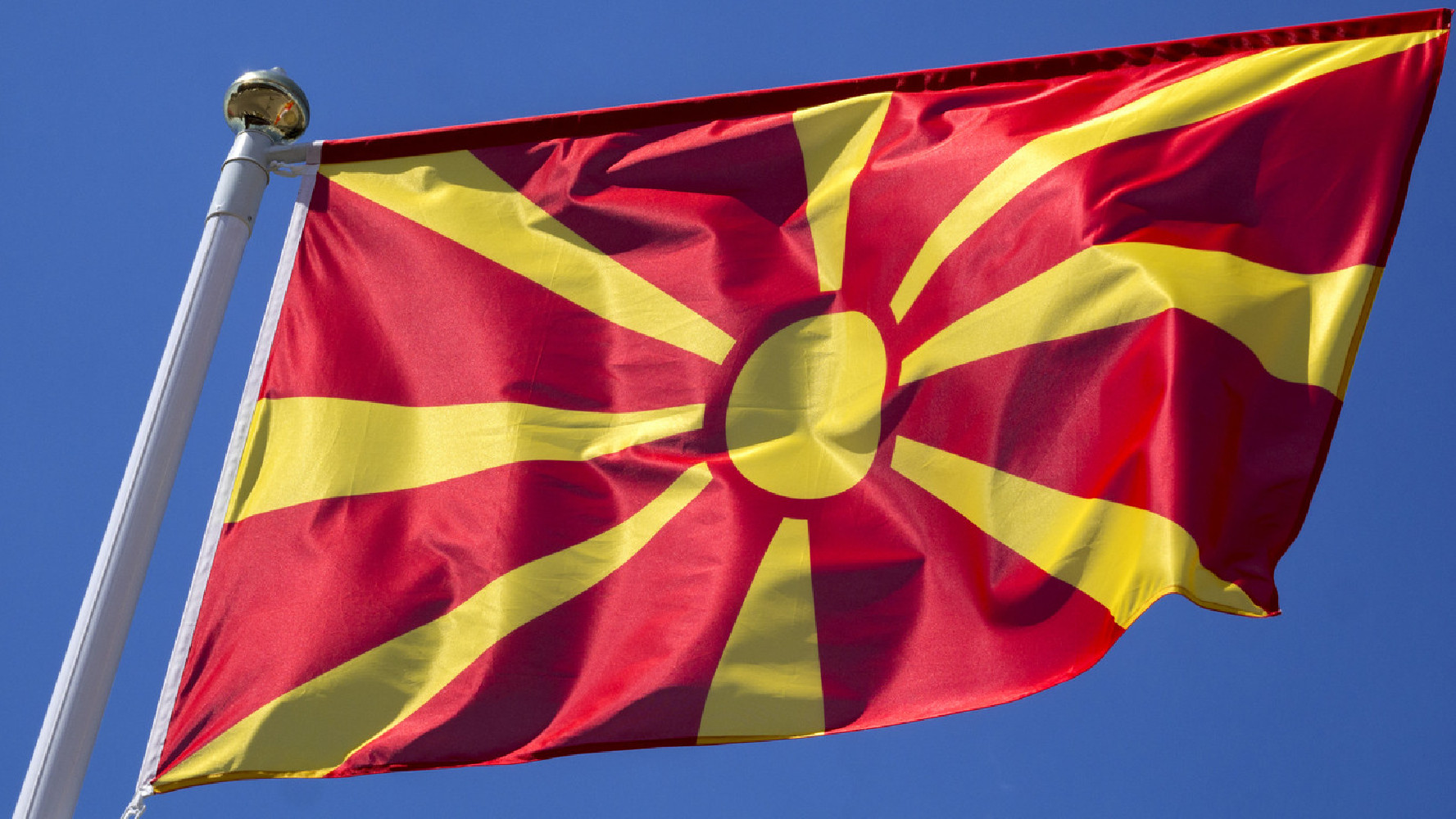 Flaga Macedonii Północnej
