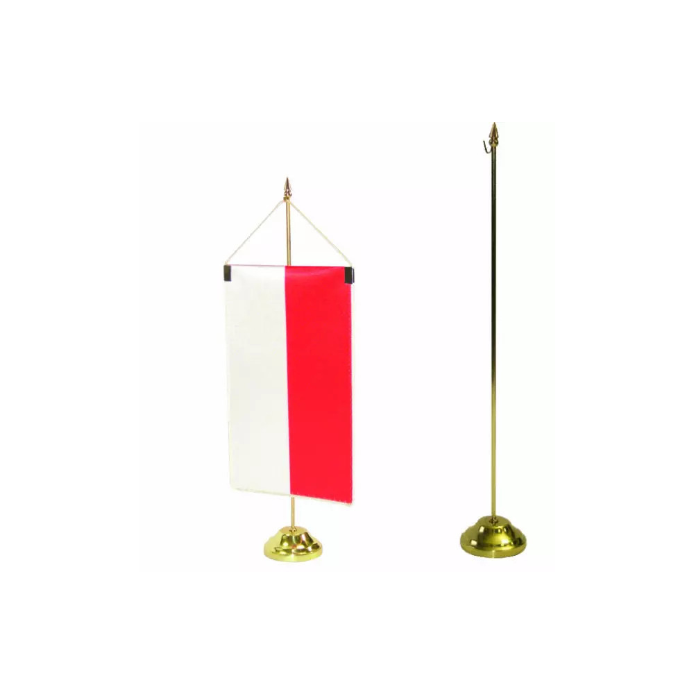 Stojaczek na proporczyk 1 – ramienny złoty klasyczny