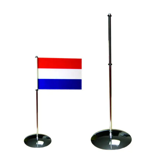 Stojaczek 1- ramienny soczewka srebrny