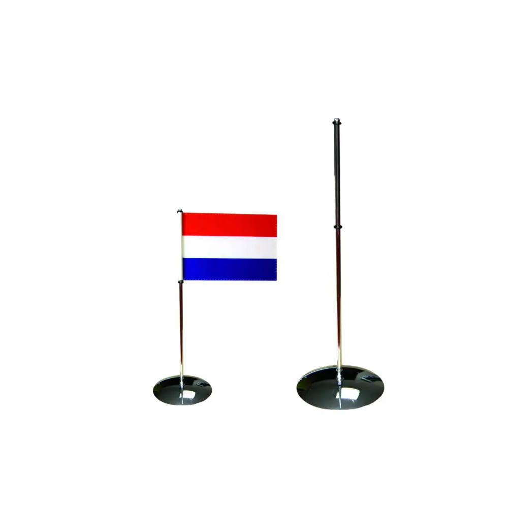 Stojaczek 1- ramienny soczewka srebrny