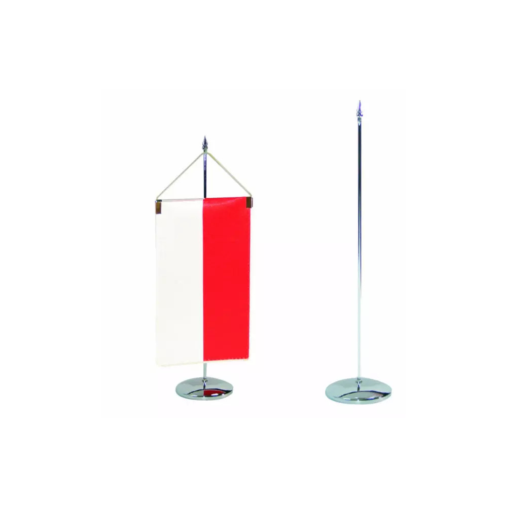 Stojaczek 1-ramienny sferyczny w kolorze srebrnym