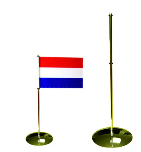 Stojaczek 1-ramienny złoty soczewka