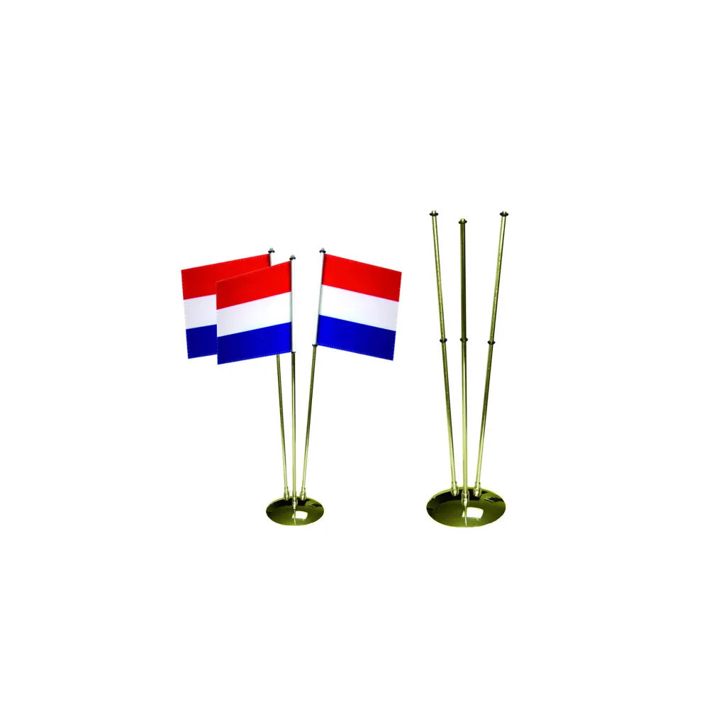 Stojaczek 3-ramienny złoty soczewka