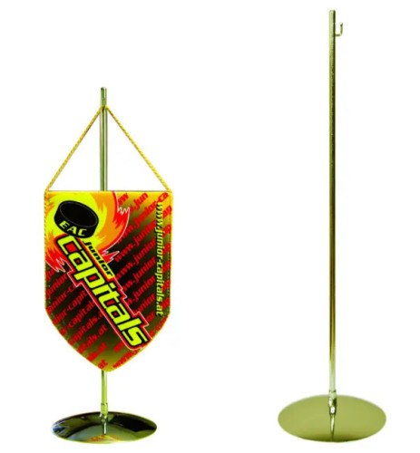 Stojaczek na poroporczyk 1 - ramienny soczewka z haczykiem złoty