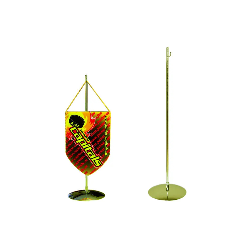 Stojaczek na poroporczyk 1 - ramienny soczewka z haczykiem złoty