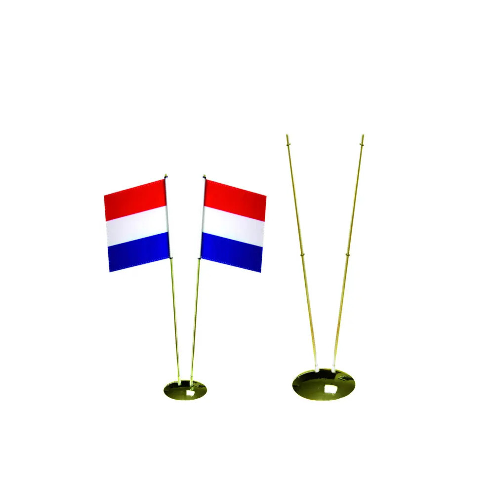 Stojaczek na poroporczyk 2-ramienny soczewka złoty