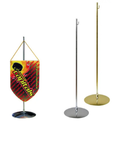 Stojaczek na proporczyk 1-ramienny soczewka z haczykiem