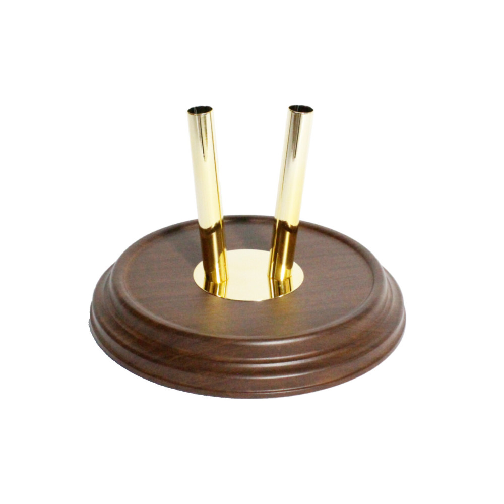 Podstawa podwójna Darkwood do masztu o średnicy 25mm