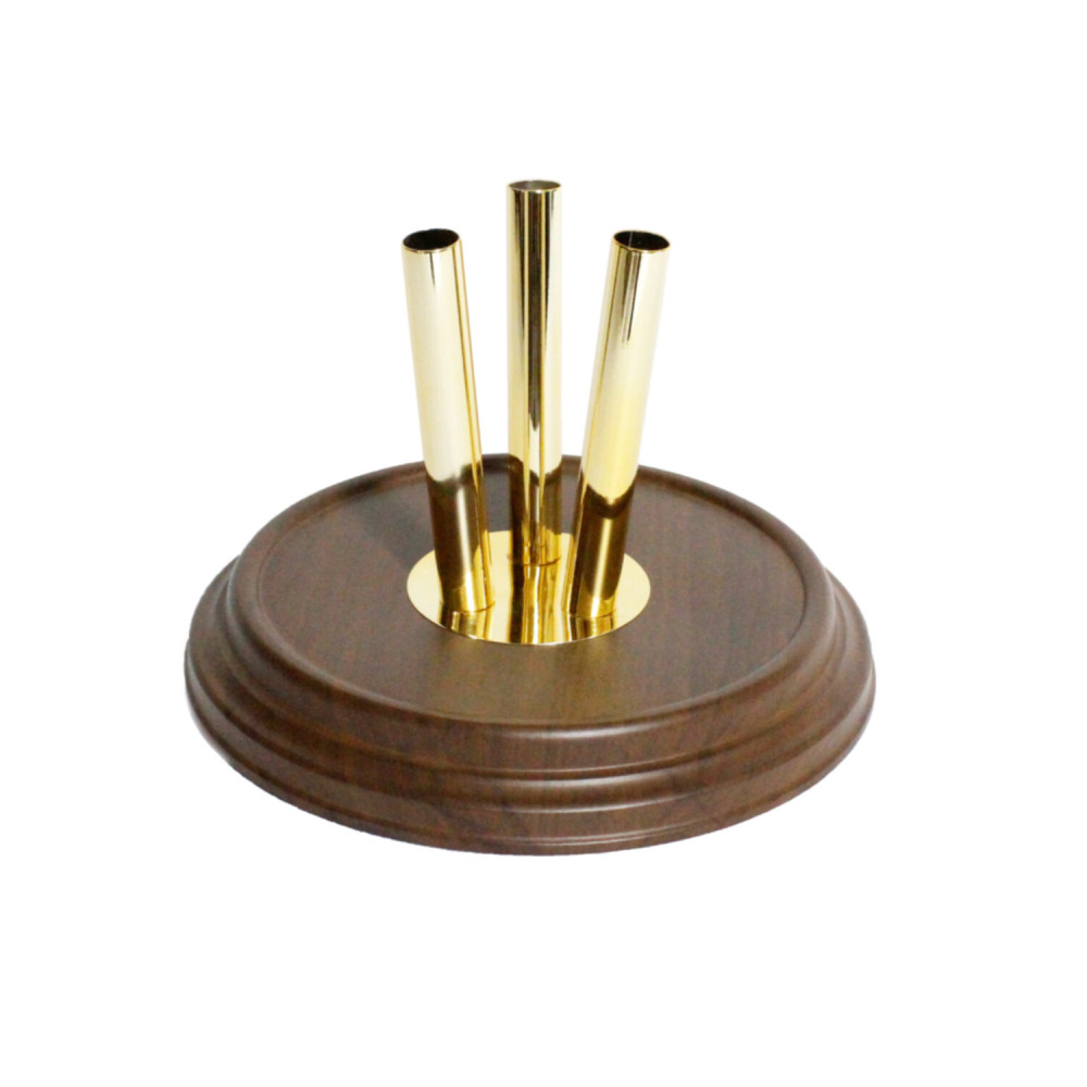 Podstawa potrójna Darkwood do masztu o średnicy 25mm