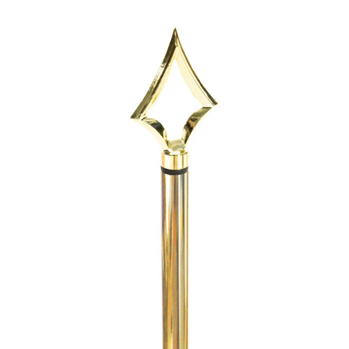 Zestaw metalizowanych pojedynczych stojaków na flagi o średnicy masztu 25mm