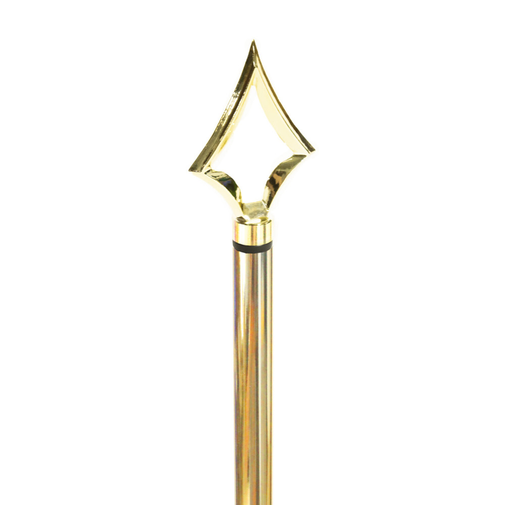 Zestaw metalizowanych pojedynczych stojaków na flagi o średnicy masztu 25mm