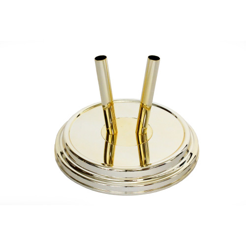 Zestaw metalizowanych pojedynczych stojaków na flagi o średnicy masztu 25mm