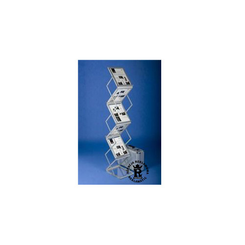 RX007 Składany stojak na foldery 6xA4 z walizką