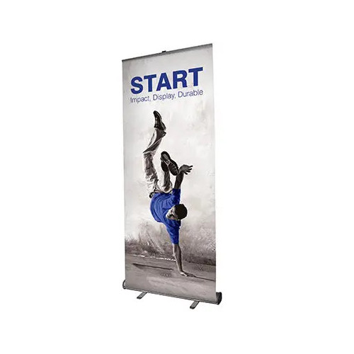 Roll-up z unikalną budową kasety, zwiększającą powierzchnię reklamy