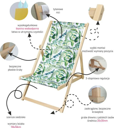 Leżak reklamowy z indywidualnym nadrukiem