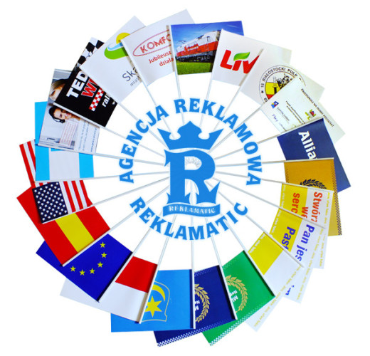 Flagi papierowe A5 z dowolna grafiką pakiet 100 szt