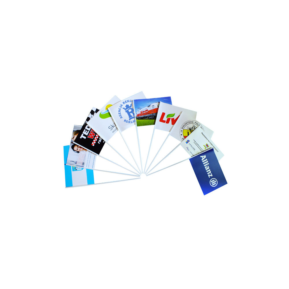 Flagietki Papierowe – indywidualny nadruk – Pakiet 500 szt