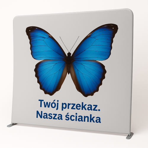 Ścianka reklamowa tekstylna prosta