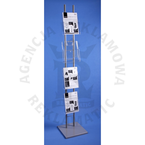 Stojak reklamowy  4 kieszeniowy na ulotki A4