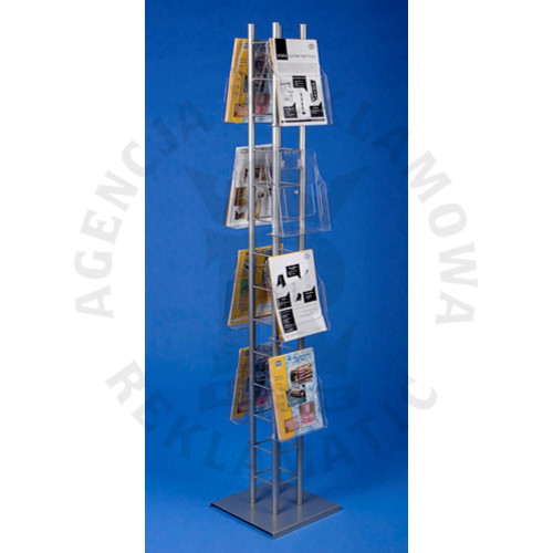 Stojak reklamowy na ulotki 8 kieszeni a4