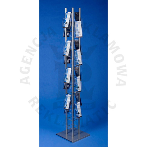 Stojak reklamowy DL 1/3A4 na ulotki 16 kieszeni