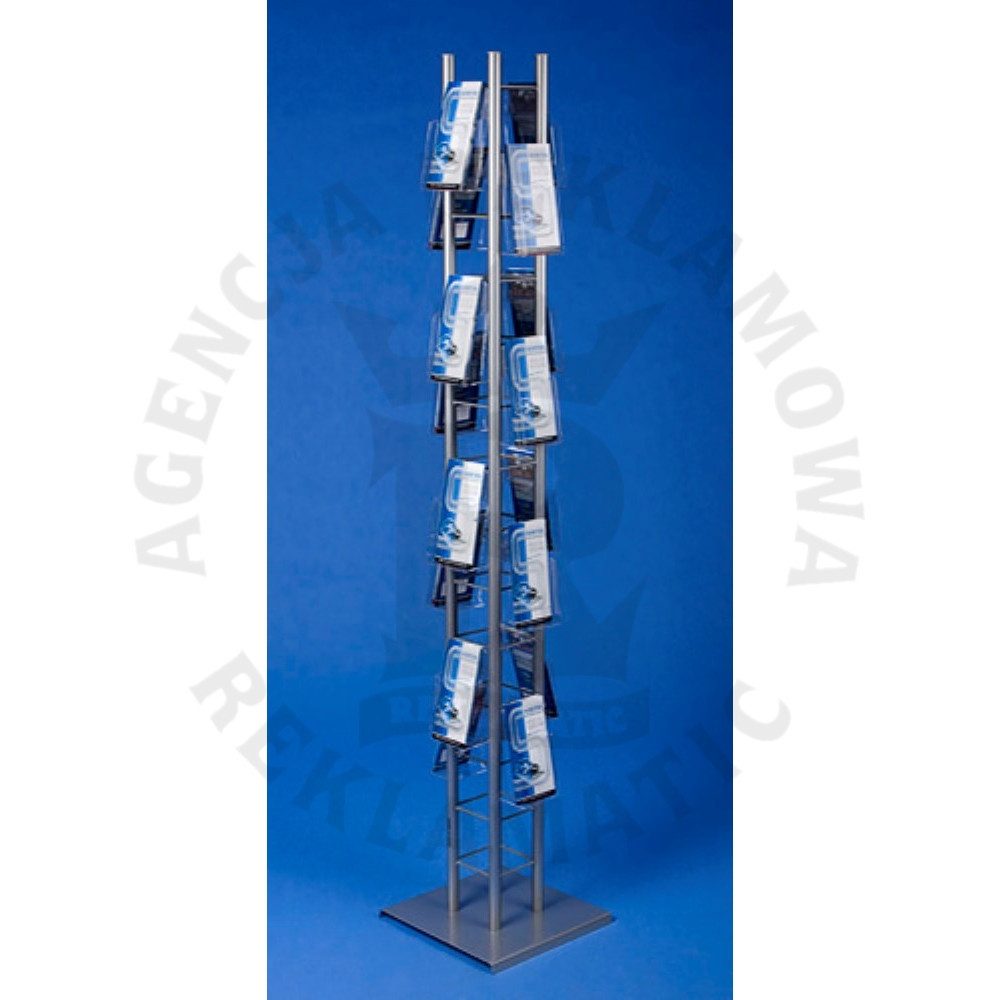 Stojak reklamowy DL 1/3A4 na ulotki 16 kieszeni