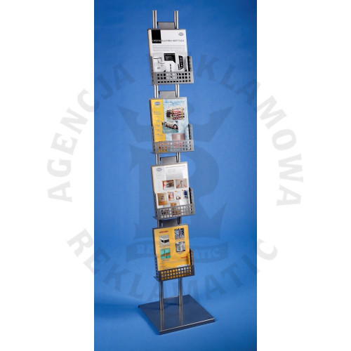 Stojak na ulotki 4xA4 reklamowy