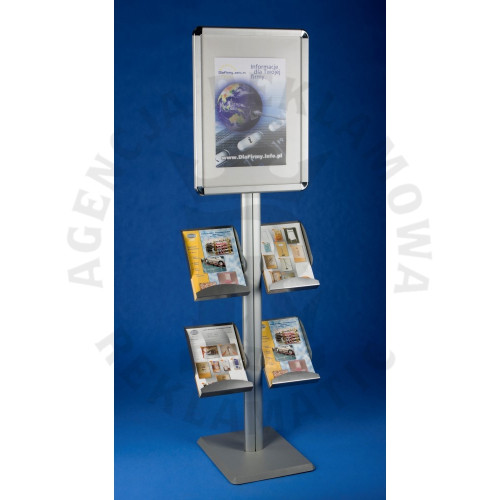 Stojak na ulotki i plakat