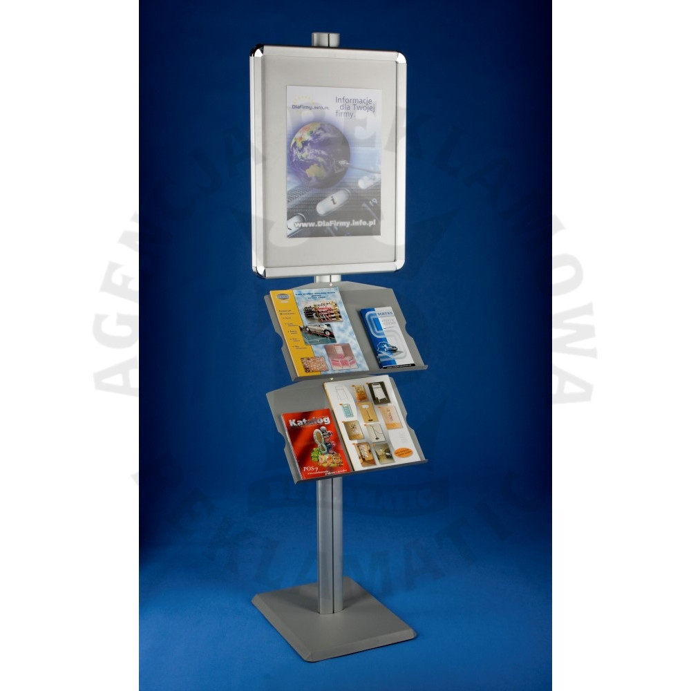 Stojak na ulotki i plakat