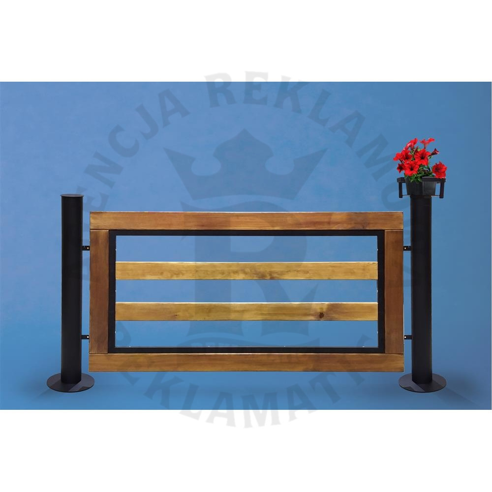 Płot restauracyjny do strefy ogródka letniego