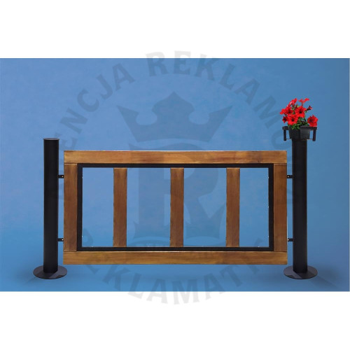 Płotek wydzielający do ogródków restauracyjnych / kawiarni