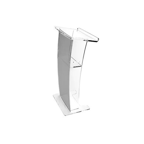 Mównica z plexi typu „mrożone szkło”