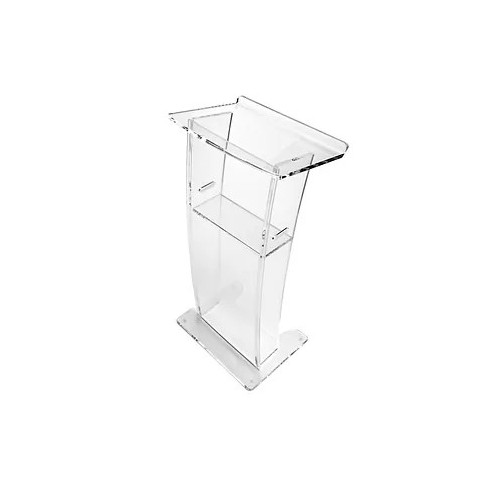 Łukowa mównica z bezbarwnej plexi