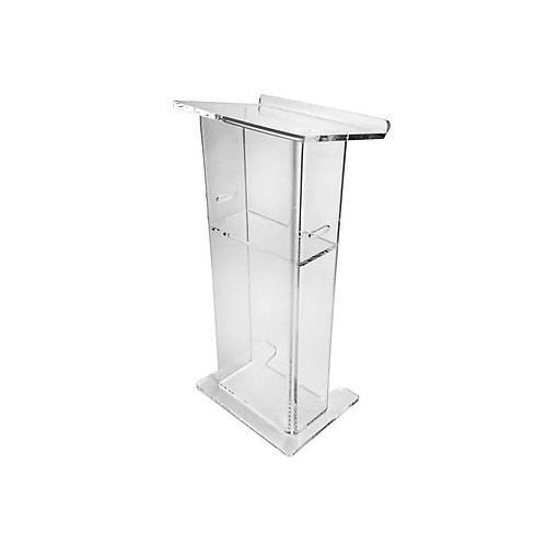 Minimalistyczna, przezroczysta mównica PROSTA