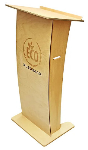 Ekologiczna mównica wykonana ze sklejki