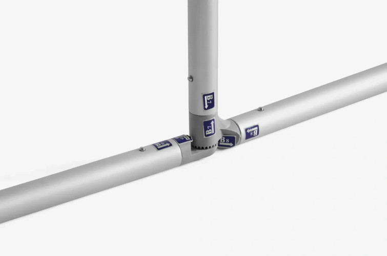 Modułowa ścianka reklamowa z funkcją prywatnej strefy