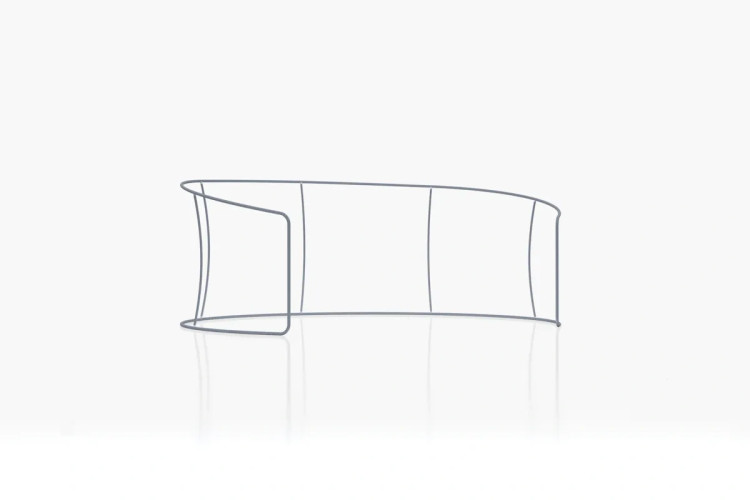 Ścianka eventowa w kształcie wyspy 650x245x465 cm