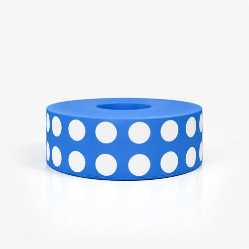 Piankowe siedzisko reklamowe w kształcie okręgu Roller