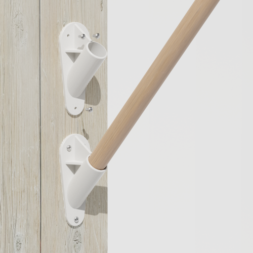 Uchwyt na flagę elewacyjną z PCV biały lub czarny