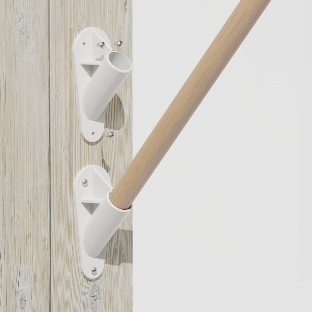 Uchwyt na flagę elewacyjną z PCV biały lub czarny